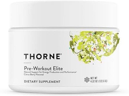 Picture of THORNE Pre-Workout Elite - Natural Support for Energy Production and Performance - Citrus Berry Flavored - NSF Certified for Sport - 4.32 Oz - 24 Servings