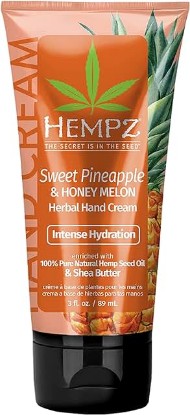 Picture of Hempz Daily Moisturizing Sweet Pineapple & Honey Melon Hand Cream for Dry, Cracked Hands (3 Oz) – Non-Greasy Crème for Women or Men with Dry or Sensitive Skin