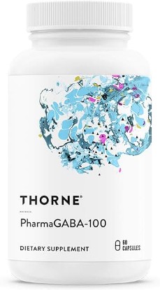 Picture of THORNE PharmaGABA-100 - GABA Supplement - 100 mg Natural Source Gamma-Aminobutyric Acid - Support a Calm State of Mind and Restful Sleep - 60 Capsules