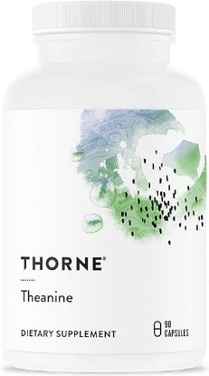 Picture of THORNE Theanine - 200mg of L-Theanine - Support a Healthy Stress Response, Relaxation, and Focus - Increases Brain Alpha-Wave Production - 90 Capsules