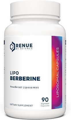 Picture of RENUE Liposomal Berberine Supplement 250 mg - Bioavailable Formula for Increased Absorption – 90 Capsules