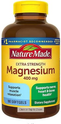 Picture of Nature Made Extra Strength Magnesium 400 mg., 180 Softgels…