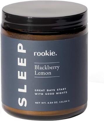 Picture of Sleep Calming Formula Powder by Rookie Wellness, Magnesium and Melatonin, Supplement for Sleep, Vitamins, Relaxation, Rest, Relief, and Recovery, BlackBerry Lemon Flavor (30 Serving Jar)