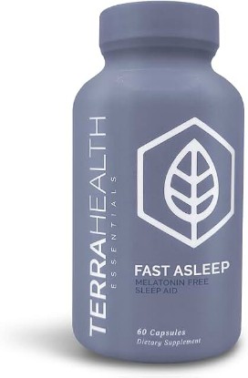 Picture of Terra Heath Essentials Fast Asleep - Melatonin Free, Sleep Support, Helps with Sleeplessness & Restlessness - All Natural, 30 Day Supply