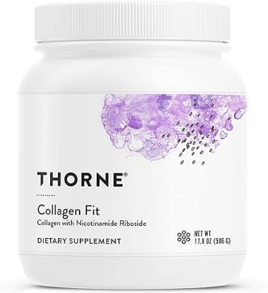 Picture of THORNE Collagen Fit - Unflavored Collagen Peptides Powder with Nicotinamide Riboside -15g of Collagen Peptides and 14g Protein per Serving - NSF Certified for Sport - 17.8 Oz - 30 Servings