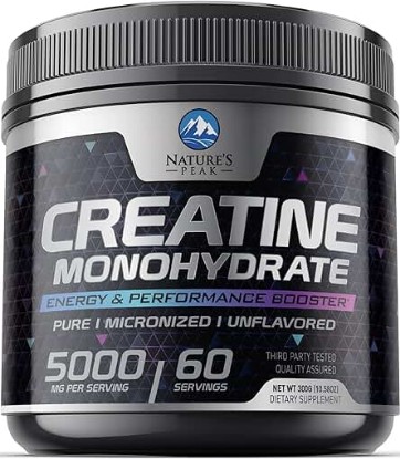 Picture of Pure Creatine 5000mg (5g) - Micronized Creatine Monohydrate Powder Unflavored, Keto Friendly - Creatine Pre Workout, Supports Muscle Building & Strength, Vegan, Keto, Gluten-Free - 60 Servings