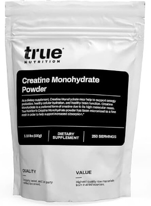 Picture of True Nutrition - Creatine Monohydrate Powder - Micronized Creatine Powder - Promotes Lean Muscle Growth, Muscular Strength, and Workout Intensity - Pre Workout and Post Workout Supplement (500 g)