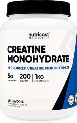 Picture of Nutricost Creatine Monohydrate Micronized Powder (1 KG) - Pure Creatine Monohydrate