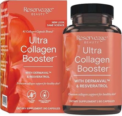 Picture of Reserveage, Ultra Collagen Booster, Skin Supplement, Supports Healthy Collagen Production, 90 Capsules