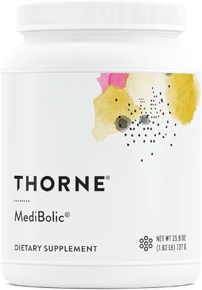 Picture of THORNE Research - MediBolic with Madeglucyl - Gluten-Free and Dairy-Free Supplement Powder – Increases Satiety and Enhances Fat Burning - Vanilla Cinnamon Flavor - 20.74 oz