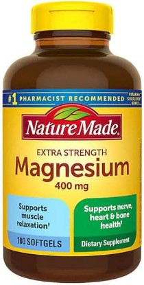 Picture of Nature Made Magnesium 400 mg Extra Strength 180 Softgels, 180 Supply Days, (Pack of 1)