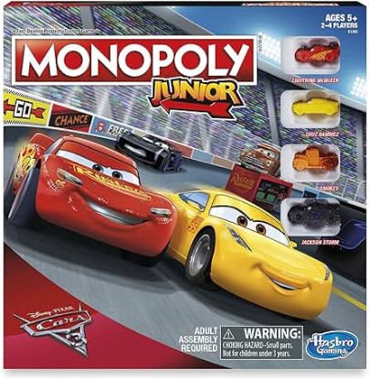 Picture of Monopoly Junior: Disney Pixar Cars 3 Edition