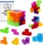 Picture of Magnetic Building Blocks Magic Magnetic 3D Puzzle Cubes, Set of 7 Multi Shapes Magnetic Blocks with 54 Guide Cards, Intelligence Developing and Stress Relief Fidget Toys