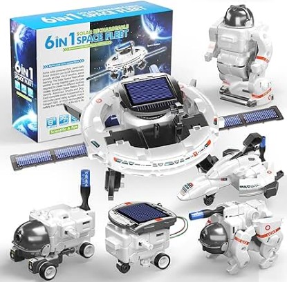 Picture of STEM Projects for Kids Ages 8-12, Science Kits for Boys 8-14, 6-in-1 Solar Robot Space Toys Building Science Kits Gifts for 7 8 9 10 11 12 13 Year Old Boys Girls Teen