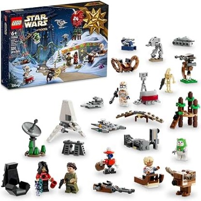 Picture of LEGO Star Wars 2023 Advent Calendar 75366 Christmas Holiday Countdown Gift Idea with 9 Star Wars Characters and 15 Mini Building Toys, Discover New Experiences and Daily Collectible Surprises