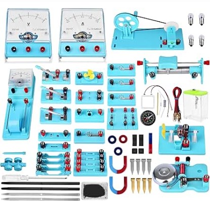 Picture of Science Experiment for Kids Electricity and Magnetism Kit for Students Stem Kit Physics Lab Basic Circuit Board Kit for Learning Starter