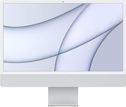 Picture of 2021 Apple iMac with Apple M1 Chip with 8‑core CPU (24-inch, 8GB RAM, 256GB SSD Storage) (QWERTY English) Silver (Renewed)