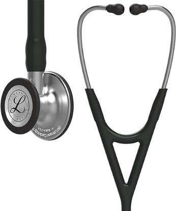 Picture of 3M Littmann Cardiology IV Diagnostic Stethoscope, 6152, More Than 2X as Loud*, Weighs Less**, Stainless Steel Chestpiece, 27" Black Tube