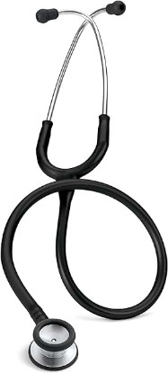 Picture of 3M Littmann Classic II Pediatric Stethoscope, 2113, Stainless Steel Chestpiece, 28" Black Tube