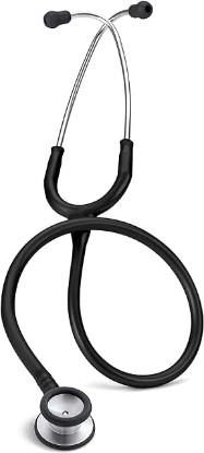 Picture of 3M Littmann Stethoscope, Classic II Pediatric, Black Tube, Stainless Steel Chestpiece, 28 inch, 2113