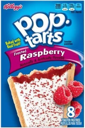 Picture of Kellogg's, Pop-Tarts, Frosted Raspberry, 8 Count, 14.7oz Box (Pack of 6)