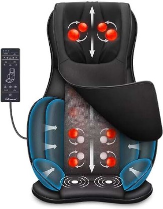 Picture of Snailax Neck and Back Massager with Heat, Full Body Massage Chair Pad with Compression, Shiatsu Kneading Seat Portable, Seat Massager