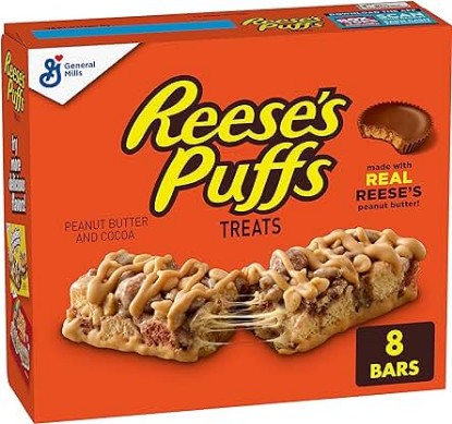 Picture of Reese's Puffs Breakfast Cereal Treat Bars, Peanut Butter & Cocoa, 8 ct