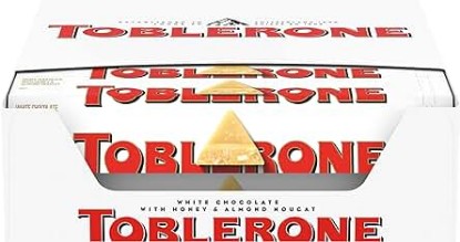 Picture of Toblerone Swiss White Chocolate Bars with Honey & Almond Nougat, 20 - 3.52 oz Bars