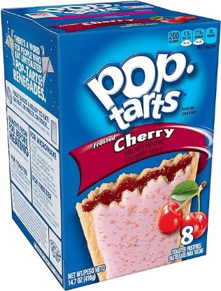 Picture of Pop-Tarts Breakfast Toaster Pastries, Frosted Cherry Flavored, 14.7 oz (8 Count)