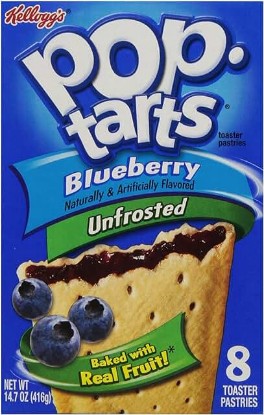 Picture of Kellogg's Pop-Tarts Frosted Blueberry Toaster Pastries 8 ct (Pack of 2)