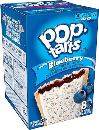 Picture of Pop-Tarts Breakfast Toaster Pastries, Frosted Blueberry Flavored, 14.7 oz (8 Count)