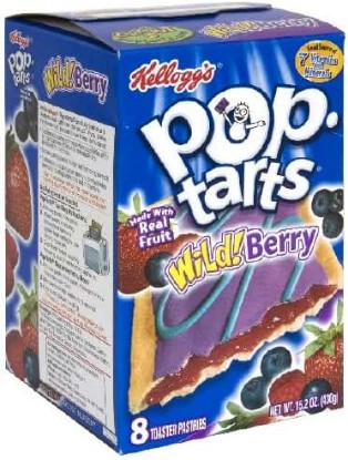 Picture of Kellogg's, Pop-Tarts, Wild! Berry, 8 Count, 15.2oz Box (Pack of 6)