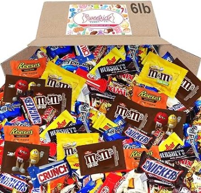 Picture of Chocolate Candy Variety Pack - Assorted Bulk Chocolate Mix - Movie Night Supplies, Gift, Snack Food Gift, Office Candy Assortment- Gift Bag for Birthday Party, Kids, College Students & Adults (6 LBS)