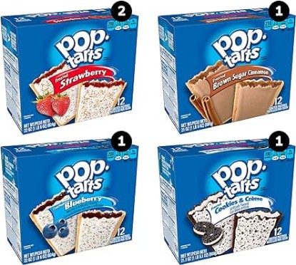 Picture of Pop-Tarts Four Flavor Variety Pack, 60 Count