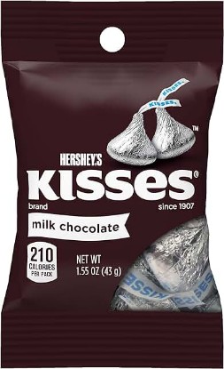 Picture of Hershey's Kisses Chocolate Candy, 1.55 Ounce (Pack of 24)