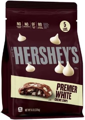 Picture of Hershey Baking Chips, Bulk, 5 Lbs. Great for Baking, Ice-Cream Toppings, Snack Mixes and More! (Premier White Crème Chips, 5 Lbs.)