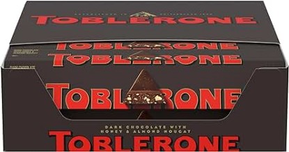 Picture of Toblerone Dark Chocolate Bar with Honey and Almond Nougat, 20 - 3.52 oz Bars