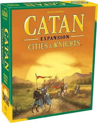 Picture of CATAN Cities & Knights Board Game EXPANSION | Strategy Game | Adventure Game | Family Game for Adults and Kids | Ages 12+ | 3-4 Players | Average Playtime 90 Minutes | Made by CATAN Studio