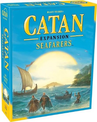 Picture of CATAN Seafarers Board Game EXPANSION - Explore, Settle, and Conquer New Isles! Strategy Game, Family Game for Kids and Adults, Ages 10+, 3-4 Players, 60 Minute Playtime, Made by CATAN Studio