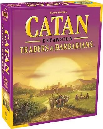 Picture of CATAN Traders & Barbarians Board Game EXPANSION - Customize Your CATAN Experience! Strategy Game, Family Game for Kids and Adults, Ages 12+, 3-4 Players, 90 Minute Playtime, Made by CATAN Studio