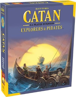 Picture of CATAN Explorers and Pirates Board Game Extension Allowing a Total of 5 to 6 Players for The CATAN Explorers and Pirates Expansion | Board Game for Adults and Family | Made by Catan Studio