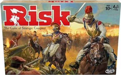 Picture of RISK Board Game, Strategy Games for 2-5 Players, Strategy Board Games for Teens, Adults, and Family, War Games, Ages 10 and Up