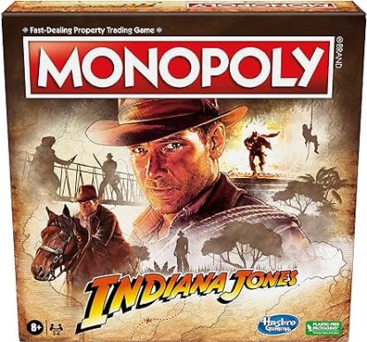 Picture of Hasbro Gaming Monopoly Indiana Jones Game, Inspired by The Indiana Jones Movies, Board Game for 2-6 Players, Ages 8 and Up