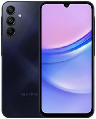 Picture of SAMSUNG Galaxy A15 (SM-155M/DSN), 128GB 6GB RAM, Dual SIM, Factory Unlocked GSM, International Version (Ring Grip Case Bundle) (Blue Black)