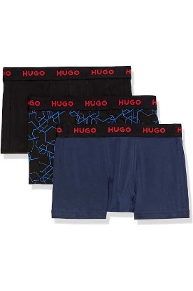 Picture of HUGO HUGO Men's 3 Pack Stretch Cotton Trunks