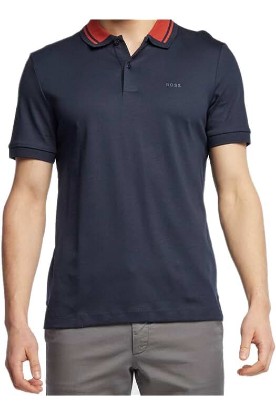 Picture of BOSS Mens Phillipson 95_99 Polo Shirt Cotton Pique Slim Fit