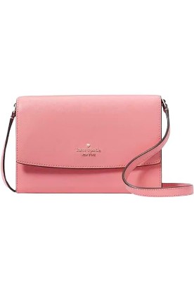 Picture of Kate Spade New York Kate Spade Perry Leather Crossbody (Peach nectar)