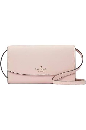 Picture of Kate Spade New York Kate Spade Dana Wallet on a String Crossbody Purse (Rose smoke)