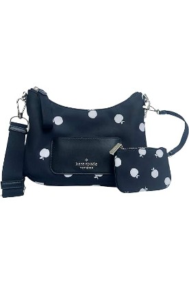 Picture of Kate Spade New York Kate Spade Chelsea Camera Bag w Coin Pouch Change Purse Black Apple Nylon