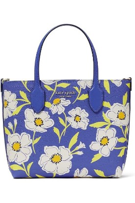 Picture of Kate Spade New York Bleecker Sunshine Floral Printed PVC Medium Crossbody Tote, Fluorite Multi